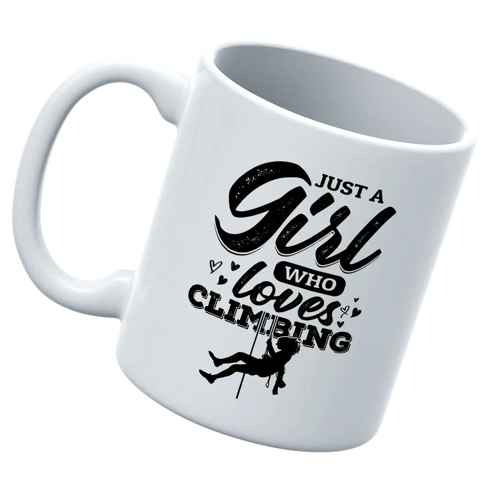 Climbing Just A Girl Who Loves Climbing 11oz Mug