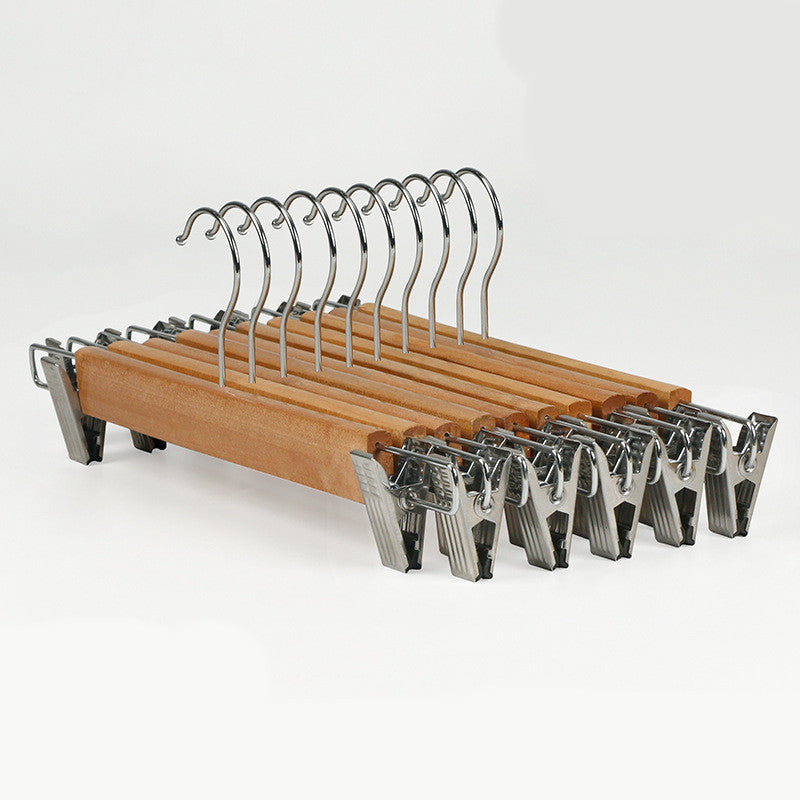 Rack Wardrobe Wooden Clothes Support Clothes