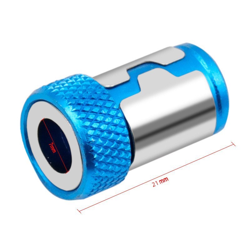 Household Portable Light Blue Magnetic Ring Bit